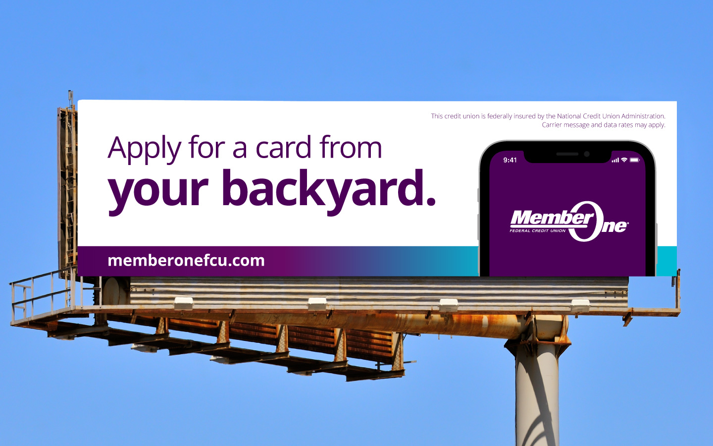 Member One Mobile Banking Billboard