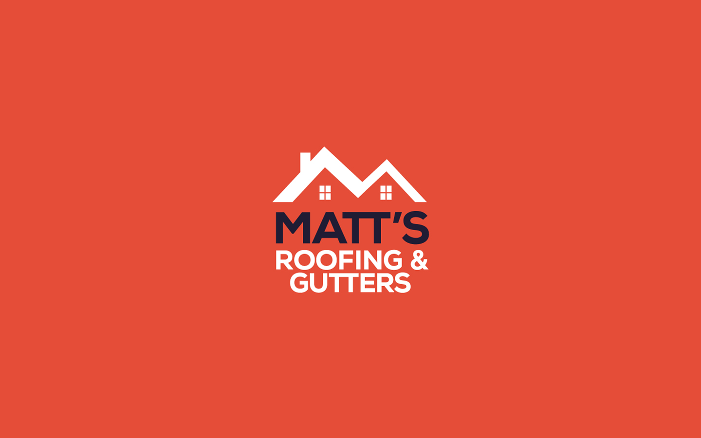 Matt's Roofing & Gutters Logo