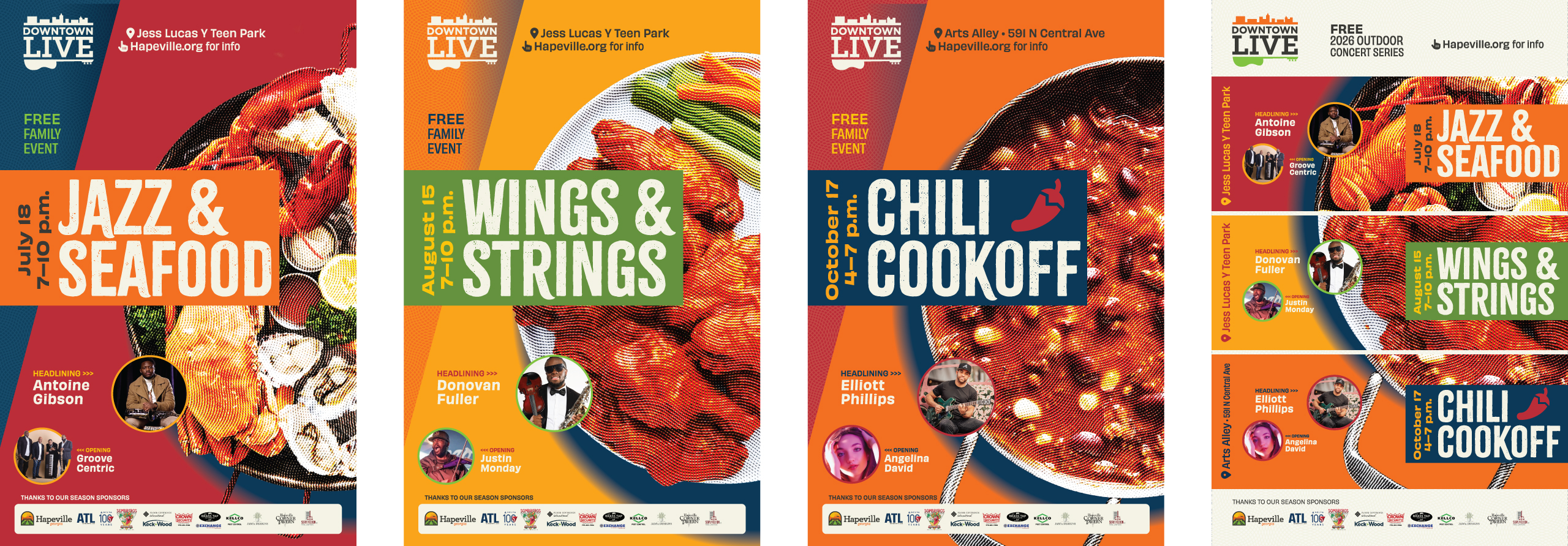 Downtown Live Event Posters